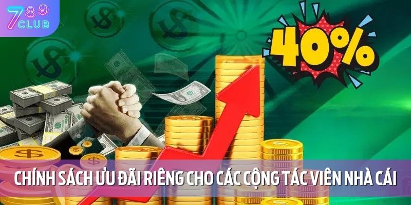 Đại Lý 789CLUB 3 Chính sách ưu đãi riêng cho các cộng tác viên nhà cái